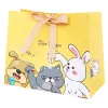 Yellow cartoon gift bags, large handbags, wedding and birthday party packaging bags Item Picture